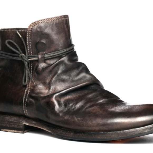 Pete Sorensen Lars Vintage Gray Leather Boots - Picture 4 of 12